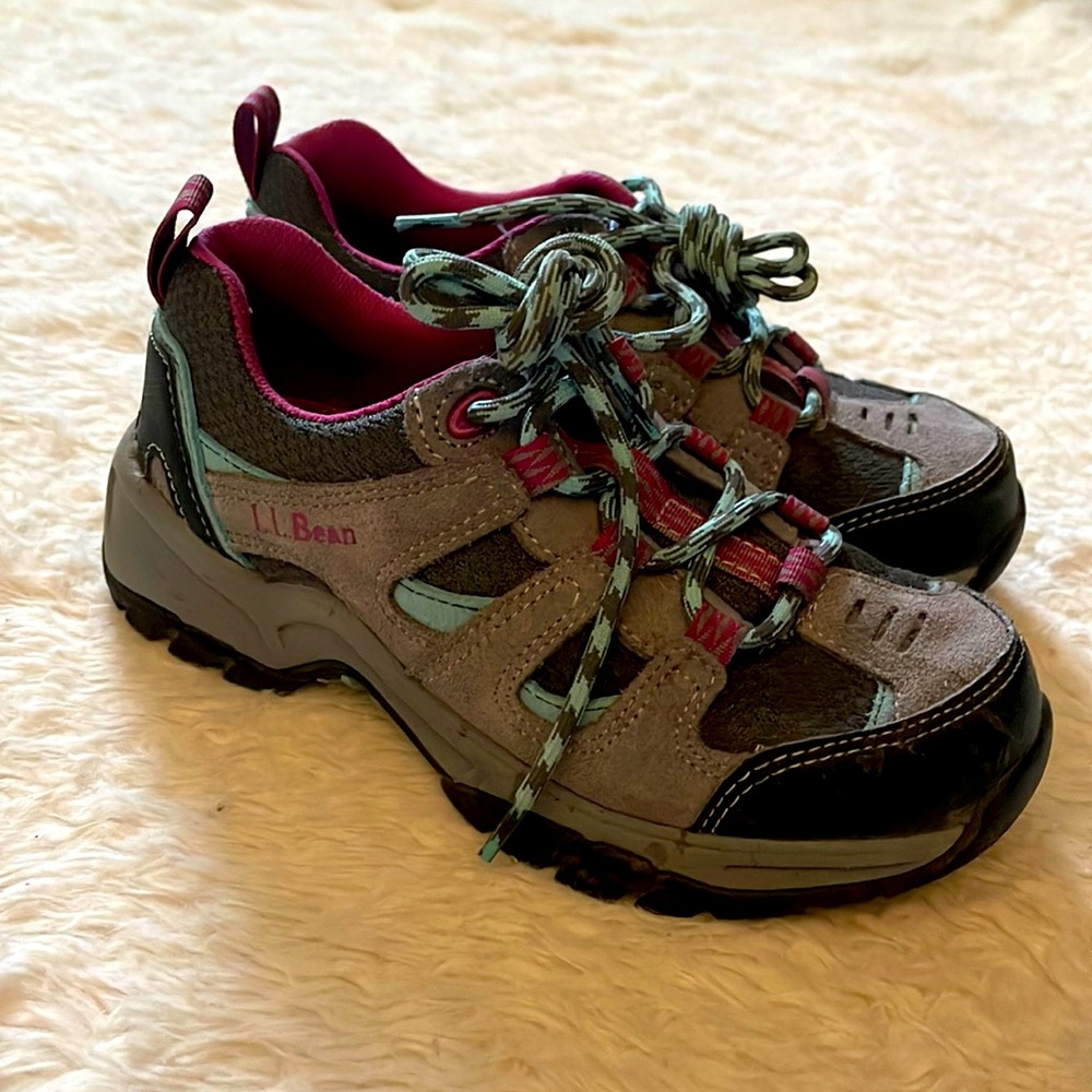 L.L. Bean Kids Size 1 Modal Hiking Shoes, Low. Like new condition.